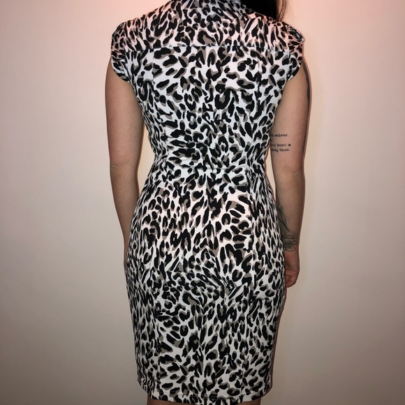 Joseph Ribkoff dress leopard print size 6 - Picture 2 of 7